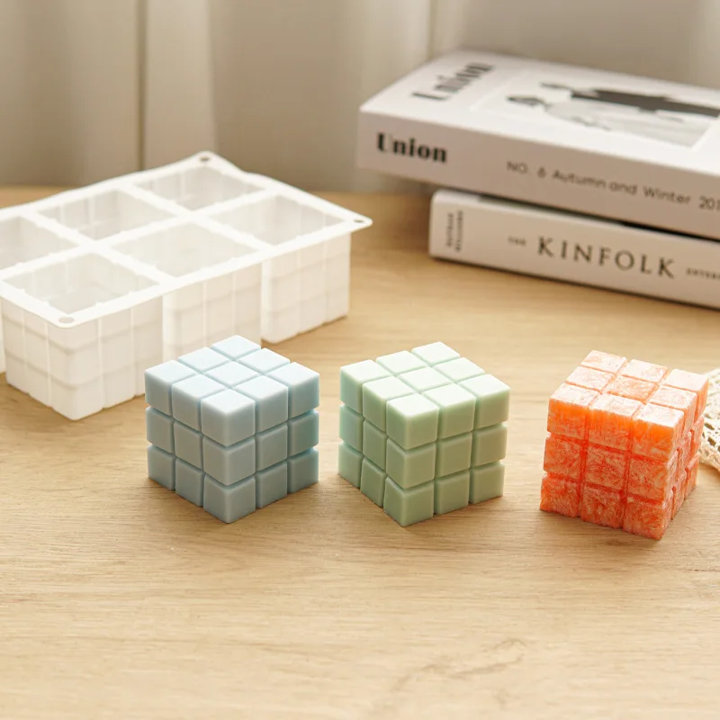 J194 New Design 3D DIY Handmade Creative 6 Cavity Magic Cube Candle Silicone Mold, White
J194 New Design 3D DIY Handmade Creative 6 Cavity Magic Cube Candle Silicone Mold, White
