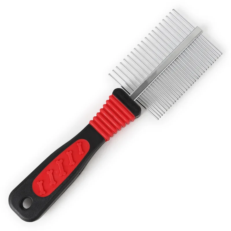2021 Hot selling Stainless steel metal Two-sided pet dog hair grooming self-cleaning comb dog hair brush, Picture shows
2021 Hot selling Stainless steel metal Two-sided pet dog hair grooming self-cleaning comb dog hair brush, Picture shows