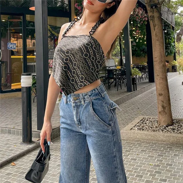 2021 New Models Selling Chain Hanging Neck Ring Printing Back Lace Vest, Picture color
2021 New Models Selling Chain Hanging Neck Ring Printing Back Lace Vest, Picture color