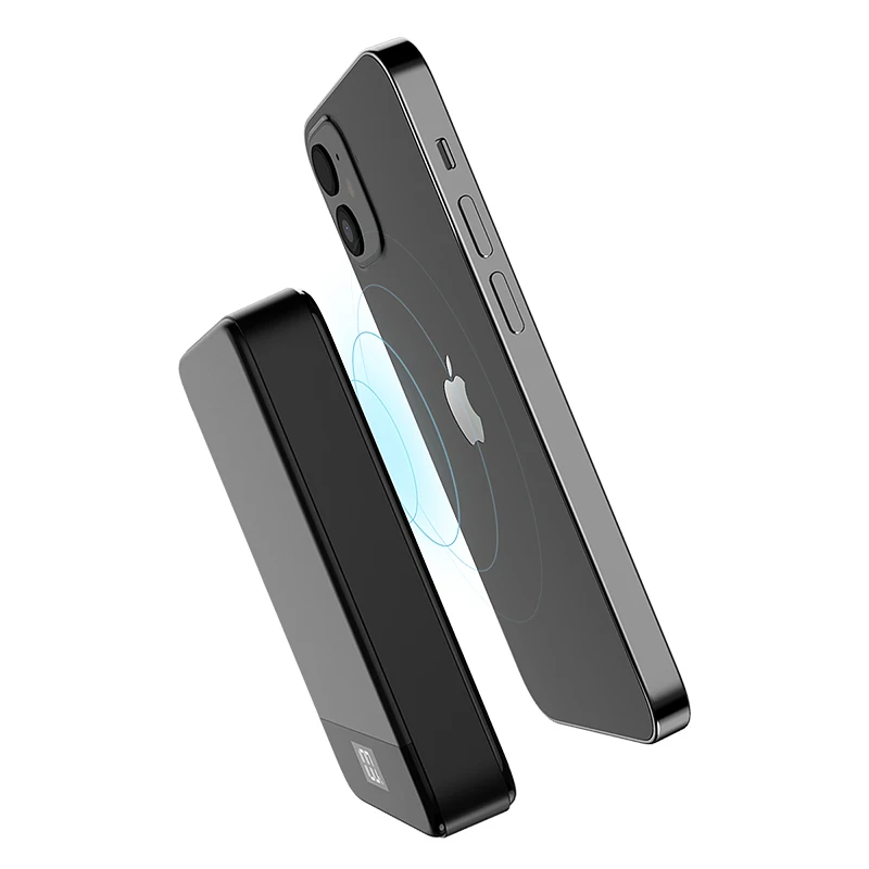 Magnetic wireless power bank safe protection 5000mAh power bank 15W wireless fast charging power bank android, Black
Magnetic wireless power bank safe protection 5000mAh power bank 15W wireless fast charging power bank android, Black