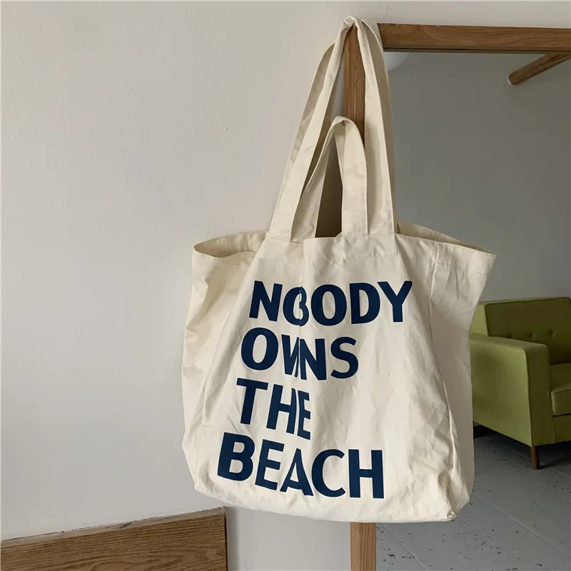 Korean style custom canvas bucket bag female single shoulder diagonal blue letter printing casual canvas bag wholesale, White
Korean style custom canvas bucket bag female single shoulder diagonal blue letter printing casual canvas bag wholesale, White