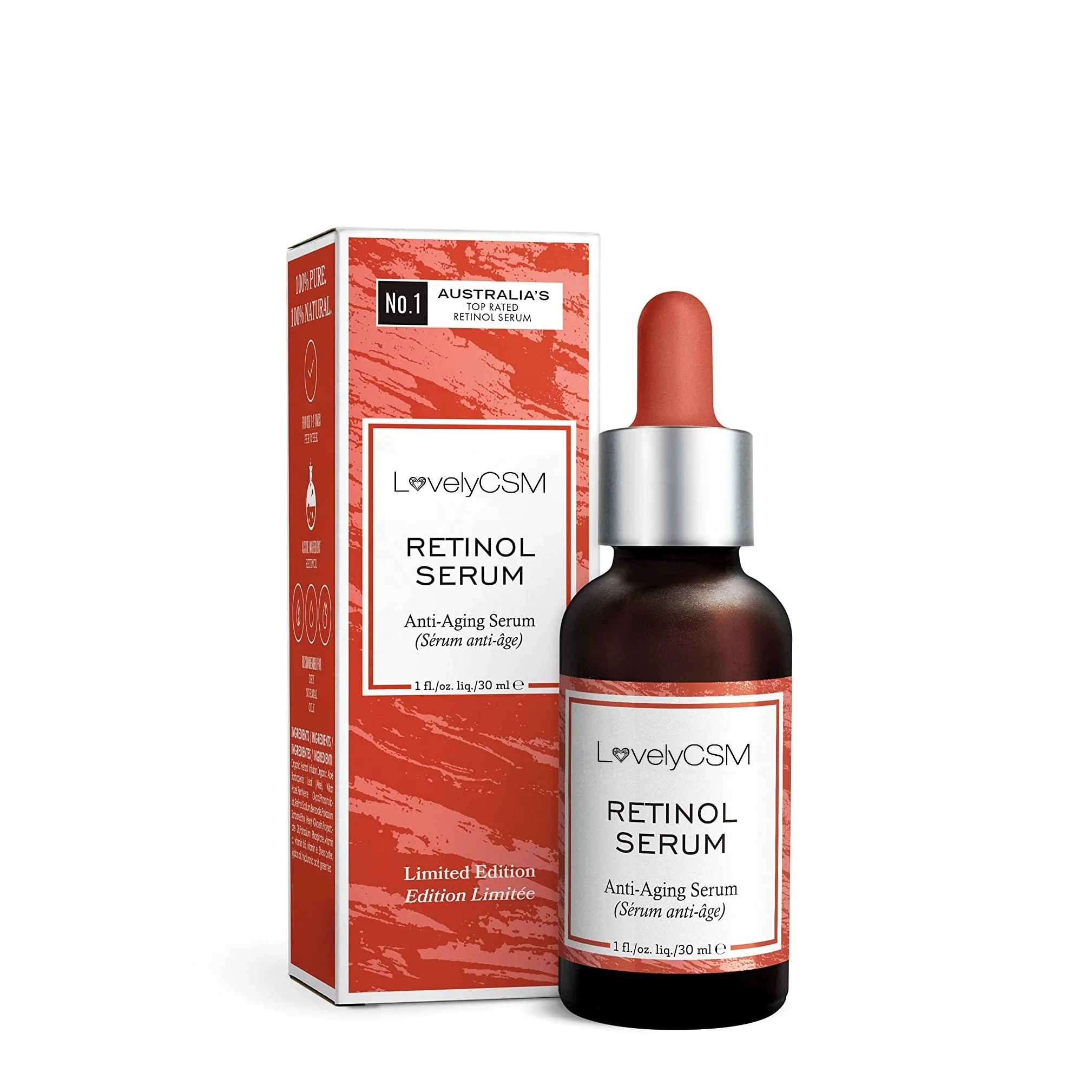 Best Retinol Serum 2.5% Private Label Improved Skin Texture Whitening face cream retinol oil product Skincare Serum Retinol
Best Retinol Serum 2.5% Private Label Improved Skin Texture Whitening face cream retinol oil product Skincare Serum Retinol