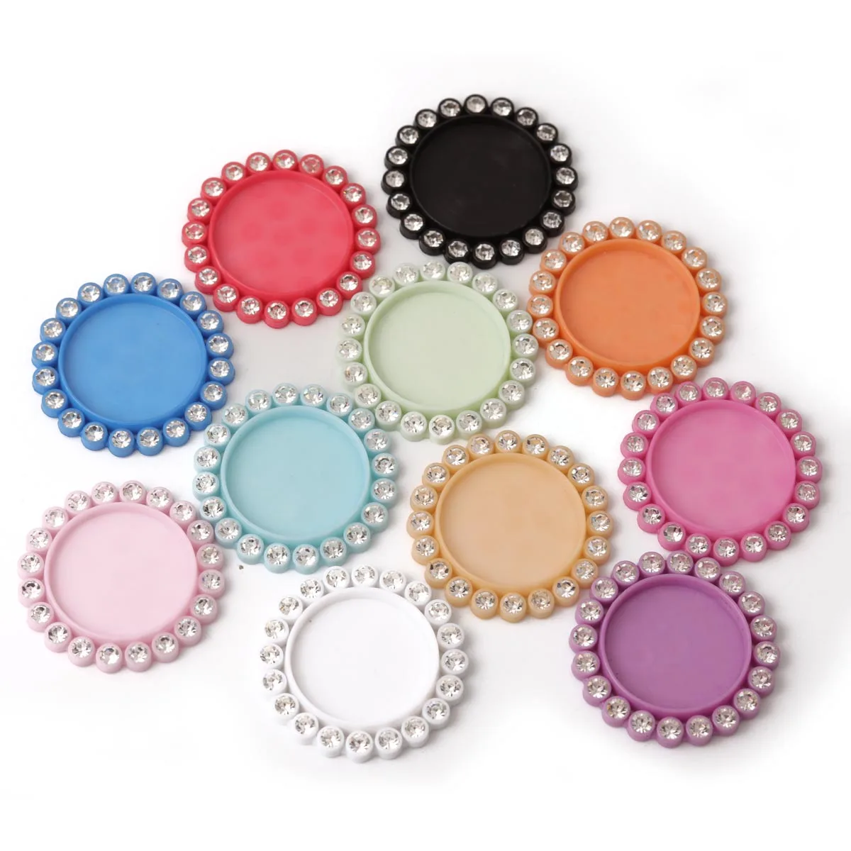 Hot Selling Charm 5 Pieces/Bag Acrylic Inlaid with White Rhinestones Colorful Tray Pendant for Jewelry Making
Hot Selling Charm 5 Pieces/Bag Acrylic Inlaid with White Rhinestones Colorful Tray Pendant for Jewelry Making