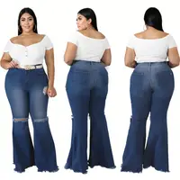 1219M187 new arrival fashion sexy Hole in the knee springy large size flared Pant Womens plus size Jeans
1219M187 new arrival fashion sexy Hole in the knee springy large size flared Pant Womens plus size Jeans