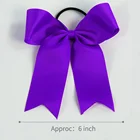 10pcs/set 6 inch Jumbo Cheer Bow Big hair bows Ponytail Holder larger classic Accessories for Teens Women Girls Softball
