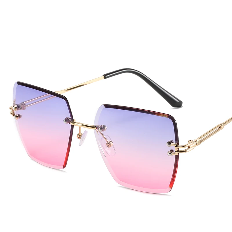 Trendy Sunglasses 2021 Ladies New Rimless Designer Metal Sun Glasses Uv400 Personality Gradient Shades Sunglasses Women
Trendy Sunglasses 2021 Ladies New Rimless Designer Metal Sun Glasses Uv400 Personality Gradient Shades Sunglasses Women