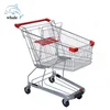 Hot Stylish Grocery Shopping Cart Trolley 4 wheels Supermarket Shopping Trolley Factory Whole Price Shopping Trolleys