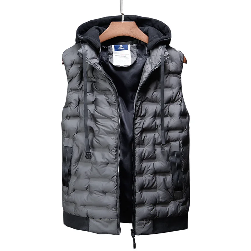 Men Casual Winter Warm Hooded Vest Male Zipper Sleeveless Jacket Coat Outwear Tops Winter Light Mens Work Vests Waistcoat
Men Casual Winter Warm Hooded Vest Male Zipper Sleeveless Jacket Coat Outwear Tops Winter Light Mens Work Vests Waistcoat