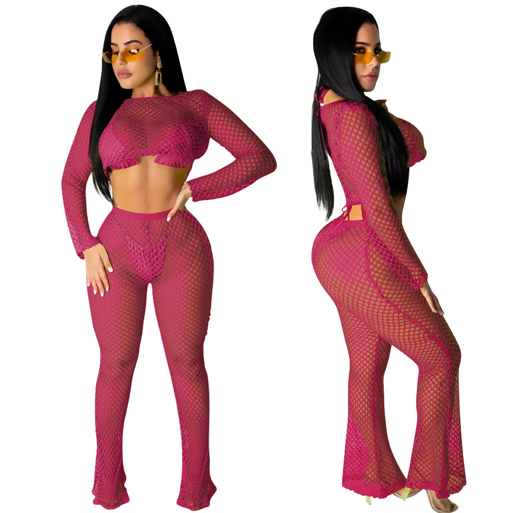 Nightclub wear wholesale European and American sexy mesh sports suit women 
Nightclub wear wholesale European and American sexy mesh sports suit women