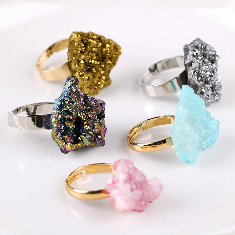 European and American personality ring wild simple crystal bud crystal cluster open finger rings, As pcitures
European and American personality ring wild simple crystal bud crystal cluster open finger rings, As pcitures