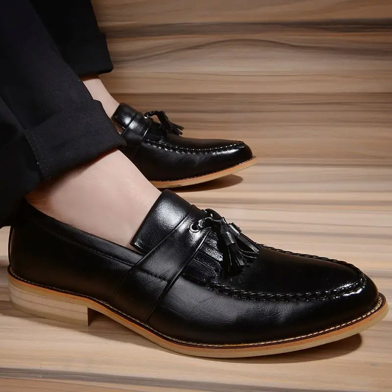 38-47 Tassel Pointed Leather Business Shoes Dress Formal Office Oxford Soft Leisure Slip-on Casual Loafers Flat Moccasins Work
38-47 Tassel Pointed Leather Business Shoes Dress Formal Office Oxford Soft Leisure Slip-on Casual Loafers Flat Moccasins Work
