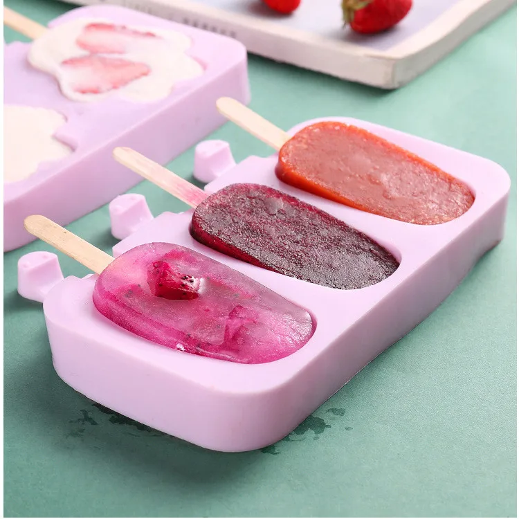 100% Food Grade Silicone Ice Cream Mold 50pcs Wooden Stick High Quality Toddler Popsicle Mold With Cover
100% Food Grade Silicone Ice Cream Mold 50pcs Wooden Stick High Quality Toddler Popsicle Mold With Cover
