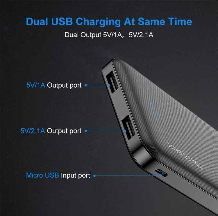 Great Free Shipping RAXFLY Smart Mobile Charger Fc Ce Rohs Slim Portable 10000 Mah Power Bank With Led Display - ANKUX.COM