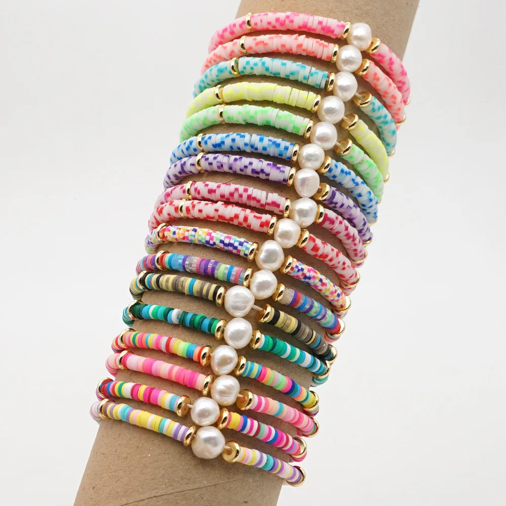 New Fashion Summer Beach Jewelry Boho Colorful Charm Flat Round Oval Pearl Polymer Clay Heishi Disc Loose Beads Bracelet, Picture
New Fashion Summer Beach Jewelry Boho Colorful Charm Flat Round Oval Pearl Polymer Clay Heishi Disc Loose Beads Bracelet, Picture