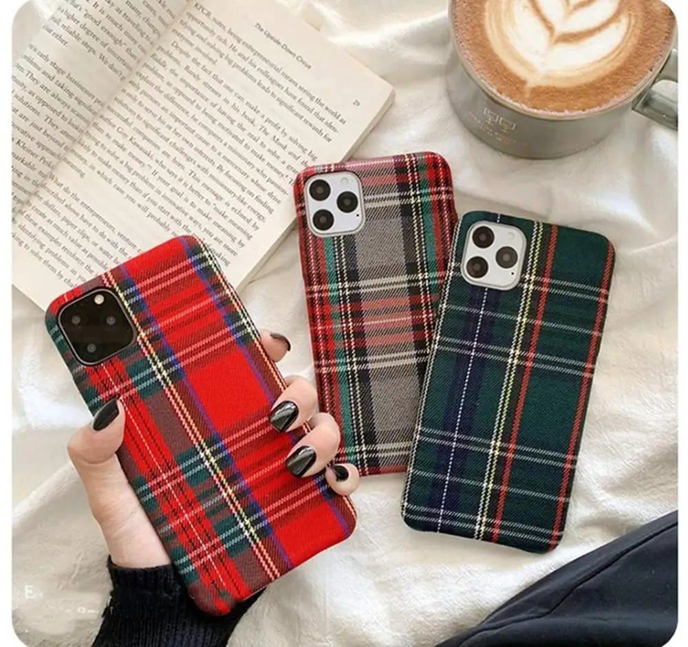 Warm Flannel Plaid Cloth Phone Case Simple Plush Fabric Phone Case for iPhone 11 Pro, Green/red/grey
Warm Flannel Plaid Cloth Phone Case Simple Plush Fabric Phone Case for iPhone 11 Pro, Green/red/grey