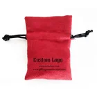 Unimbus Customized Soft Faux Suede Leather Drawstring Logo Print Jewelry Pouch&Gift Bag