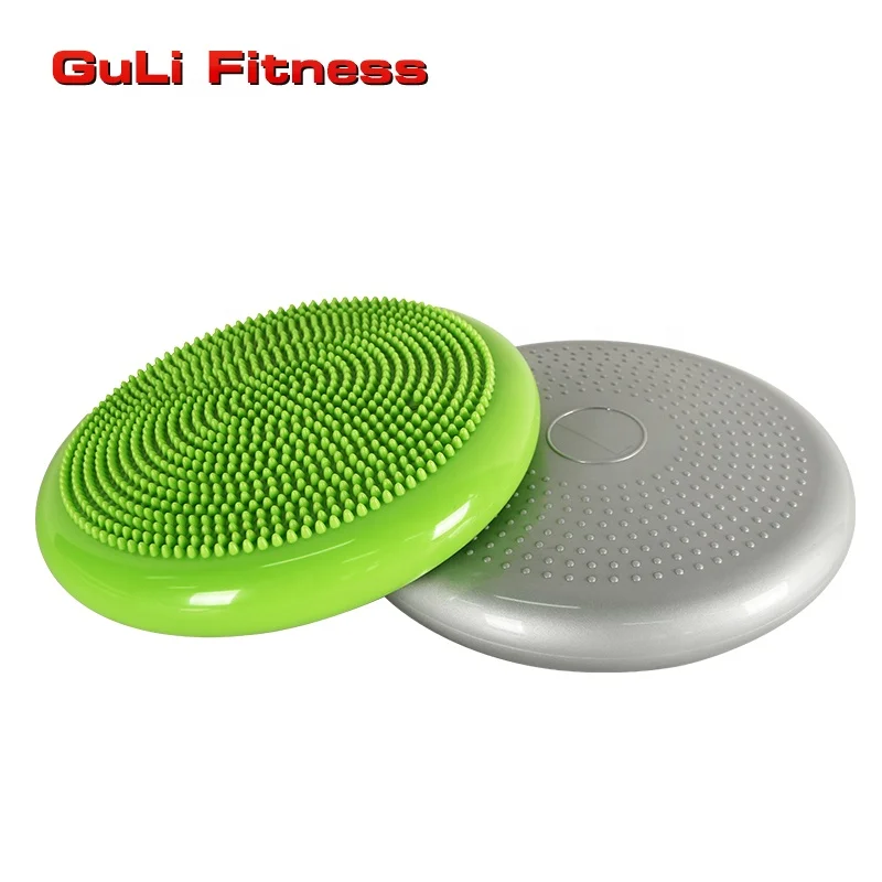 Colorful PVC Inflatable Balance Massage Cushion Custom Logo Yoga Core Training Balance Cushion Pad With Massage Dots, Grey/green or customized
Colorful PVC Inflatable Balance Massage Cushion Custom Logo Yoga Core Training Balance Cushion Pad With Massage Dots, Grey/green or customized
