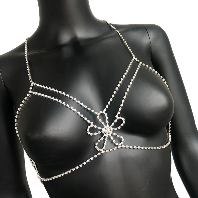 Luxury Crystal Rhinestone Flower Round Bra Chain Body Jewelry Sexy Body Chain for Women Bikini Beach Dance Fashion Jewelry
Luxury Crystal Rhinestone Flower Round Bra Chain Body Jewelry Sexy Body Chain for Women Bikini Beach Dance Fashion Jewelry