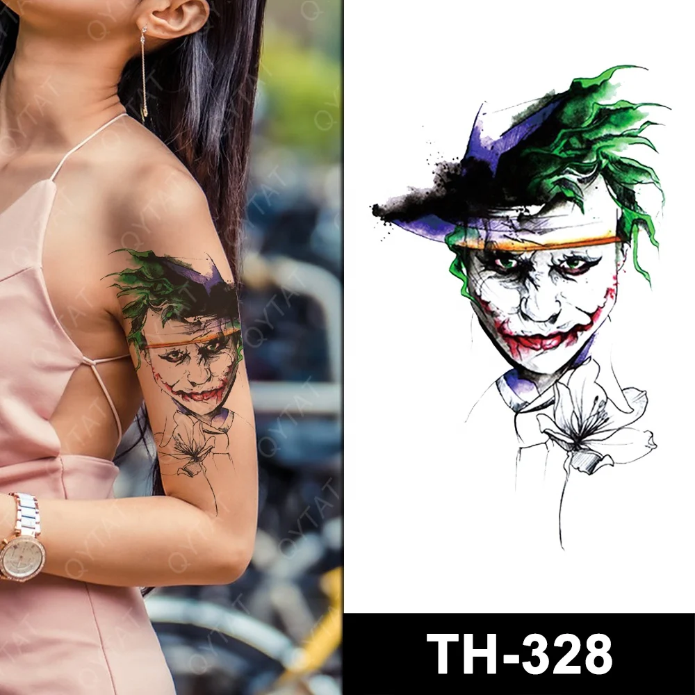 Wholesale Body Men Women Waterproof Fake Joker Design Temporary Critical Tattoo Sticker
Wholesale Body Men Women Waterproof Fake Joker Design Temporary Critical Tattoo Sticker