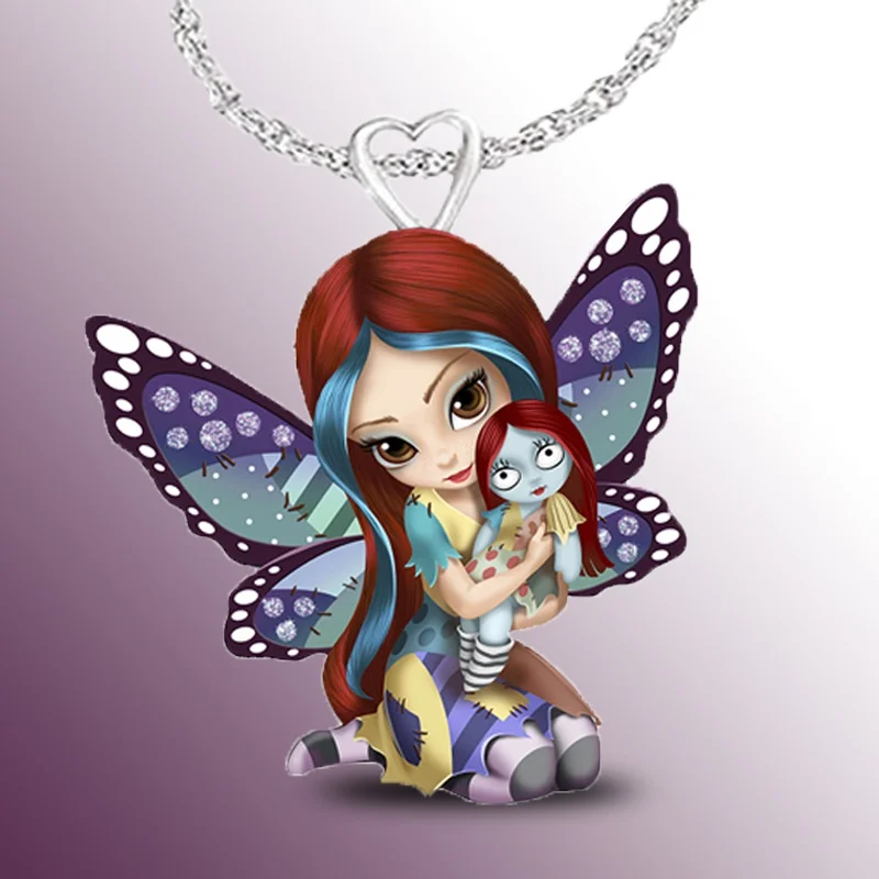 Exquisite Fashion Creative Jewelry Girl Cute Personality Daily Casual Pendant Color Butterfly Wing Fairy Elf Necklace
Exquisite Fashion Creative Jewelry Girl Cute Personality Daily Casual Pendant Color Butterfly Wing Fairy Elf Necklace