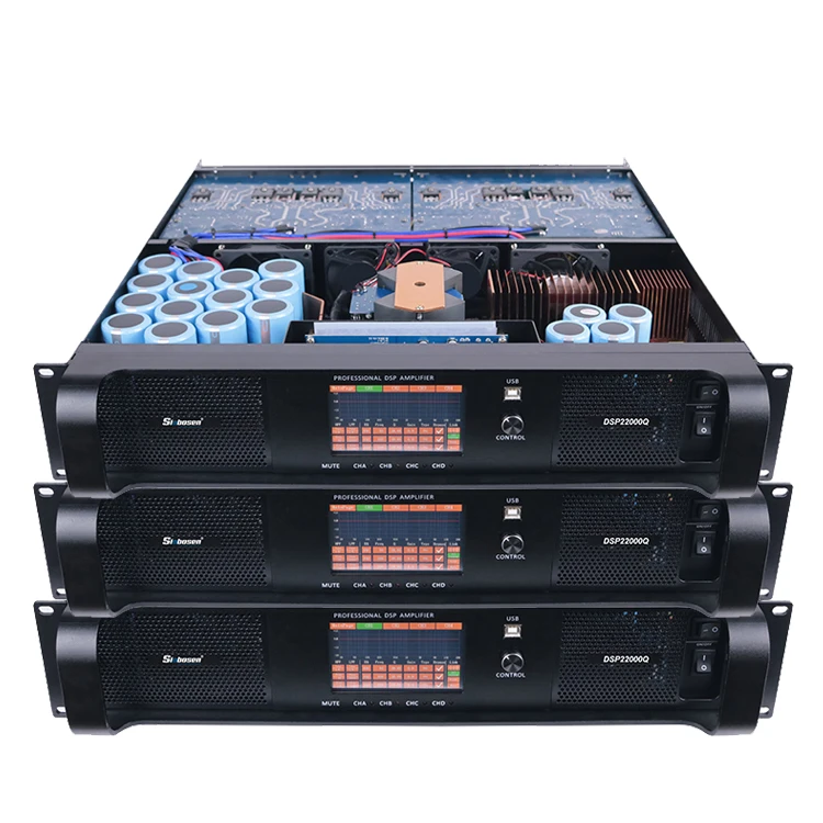 5000 watt power amplifier professional dsp22000q dsp amplifier with multiple power amplifier controls, Black
5000 watt power amplifier professional dsp22000q dsp amplifier with multiple power amplifier controls, Black