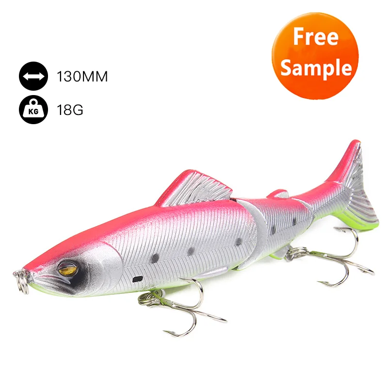 Wholesale Amazon Hot Sales Pink Multi Colour Lures Fishing 18g Bass Lures Multi Jointed Artificial Bait, 8 colors
Wholesale Amazon Hot Sales Pink Multi Colour Lures Fishing 18g Bass Lures Multi Jointed Artificial Bait, 8 colors
