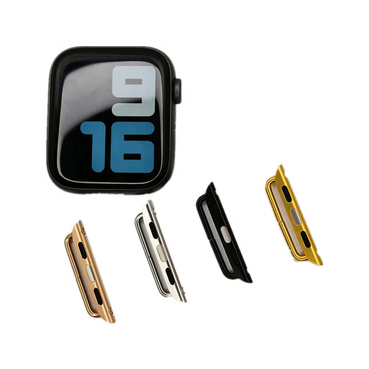 Suitable for apple I watch, apple watch band connector color logo can be customized, suitable for 1 / 2 / 3 / 4 / 5 / 6/ Se / se, Silver/ black/gold/ rose gold. can be customized in more colors
Suitable for apple I watch, apple watch band connector color logo can be customized, suitable for 1 / 2 / 3 / 4 / 5 / 6/ Se / se, Silver/ black/gold/ rose gold. can be customized in more colors