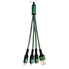 Best Selling OEM Logo Phone Charger Keychain Cable 3 in 1 for iphone Type C Micro USB