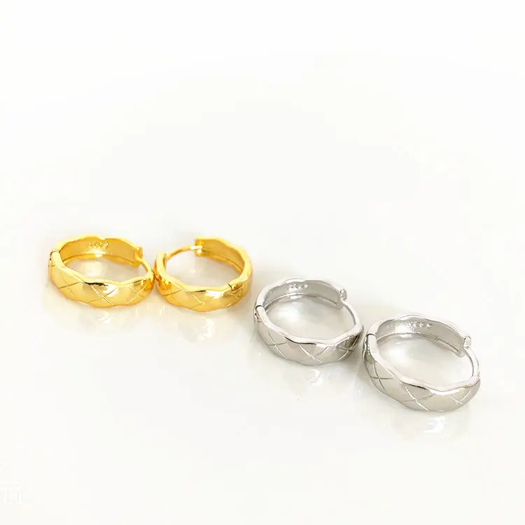 18K Gold Geometric 925 Sterling Silver X Hoop Eearrings for Women, Gold/ white gold
18K Gold Geometric 925 Sterling Silver X Hoop Eearrings for Women, Gold/ white gold