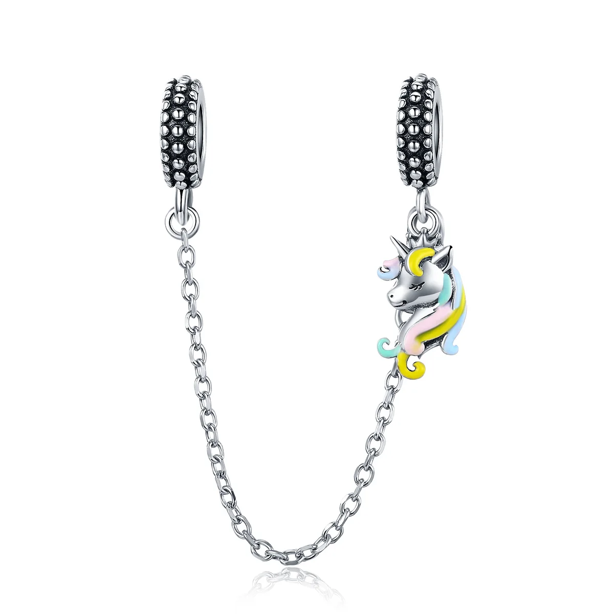 BAMOER Silver 925 Jewelry Colorful Pony Safety Chain Charm fit for Original 3mm Bracelet & Bangle Fine Jewelry Making SCC1571
BAMOER Silver 925 Jewelry Colorful Pony Safety Chain Charm fit for Original 3mm Bracelet & Bangle Fine Jewelry Making SCC1571
