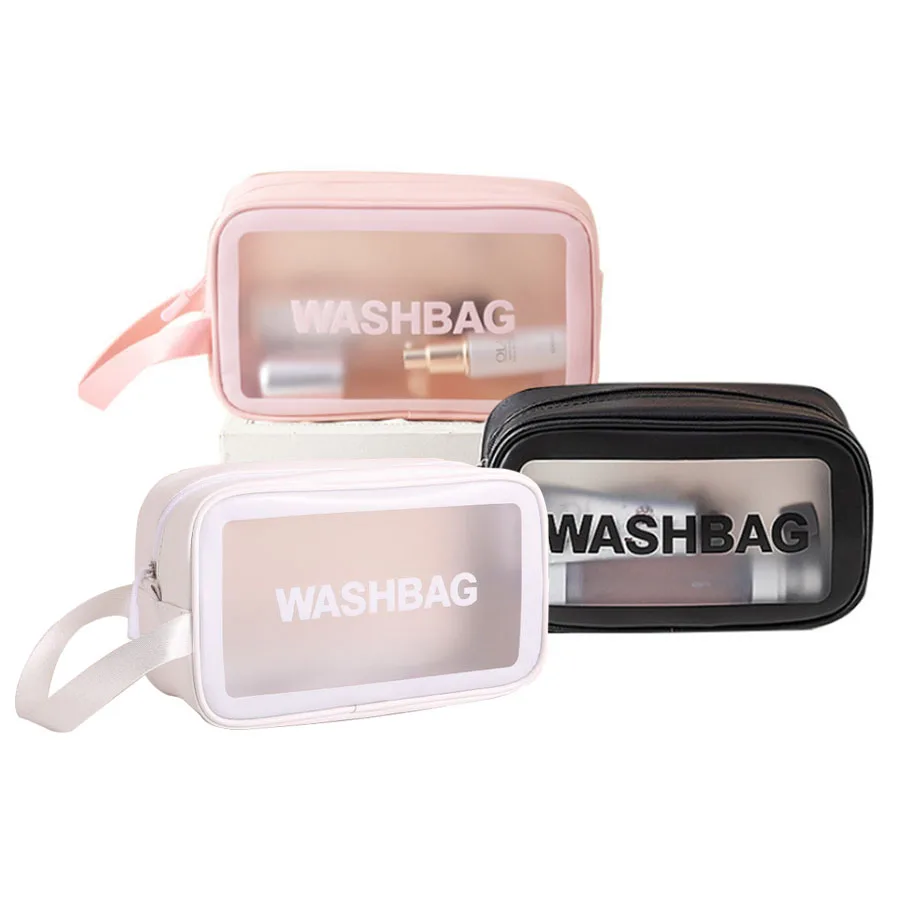 Retail Travel Vinyl Waterproof Zipper White Matte TPU PVC Cosmetic Bag with Handle, White/pink/black
Retail Travel Vinyl Waterproof Zipper White Matte TPU PVC Cosmetic Bag with Handle, White/pink/black
