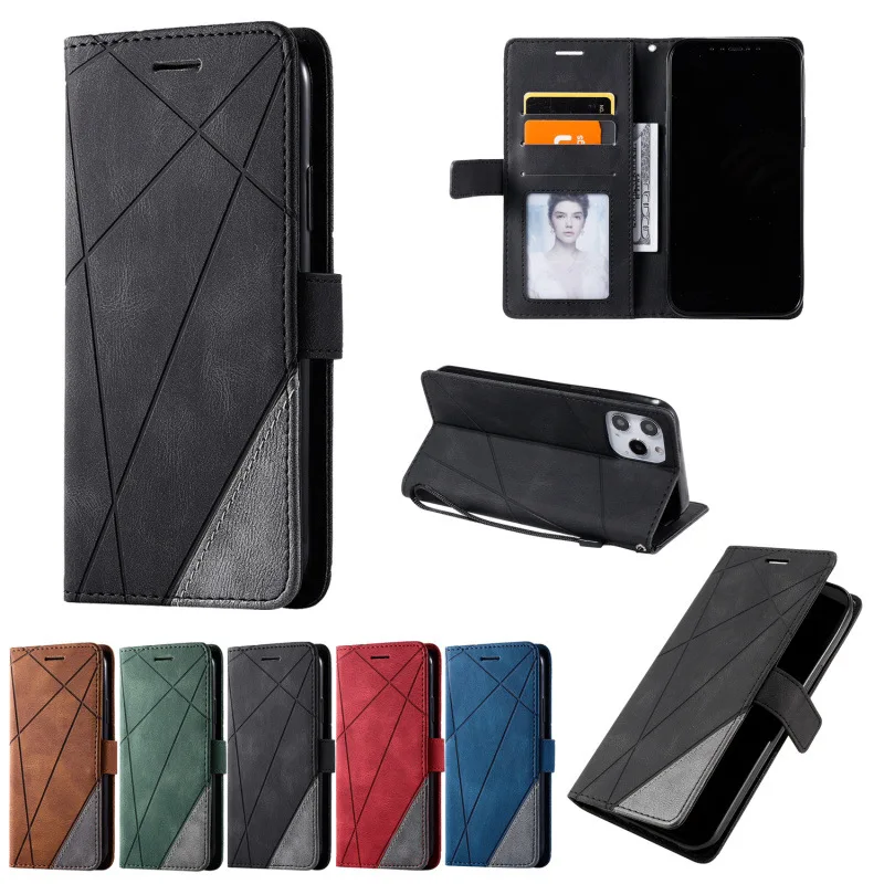 Splice Patterns Flip Case for iPhone 13 12Pro Max PU Leather Card Slot Cover for iPhone13 12 mini, 5 colors
Splice Patterns Flip Case for iPhone 13 12Pro Max PU Leather Card Slot Cover for iPhone13 12 mini, 5 colors