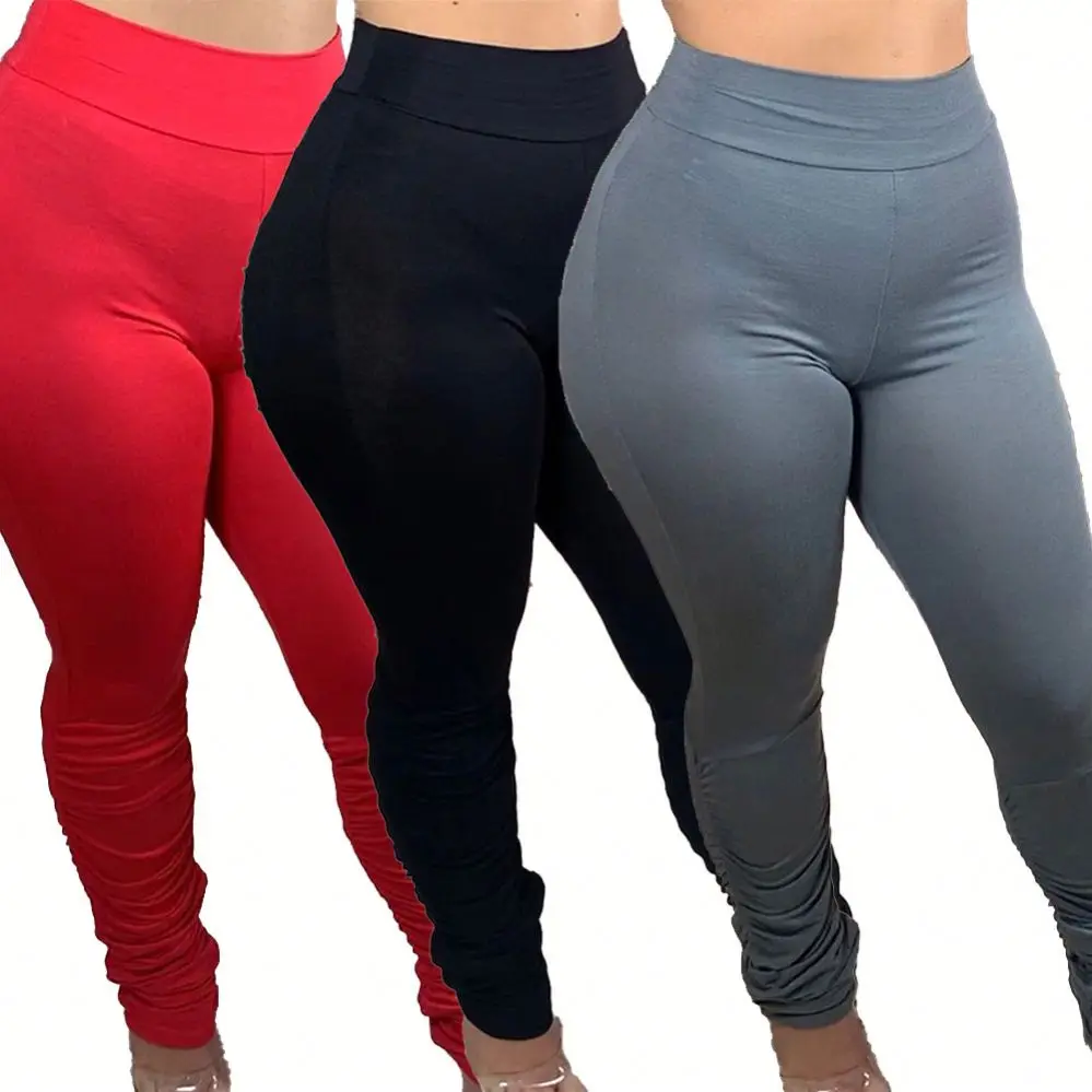 2021 Summer fashion casual solid pleated tights sportswear pants women's laminated sportswear
2021 Summer fashion casual solid pleated tights sportswear pants women's laminated sportswear