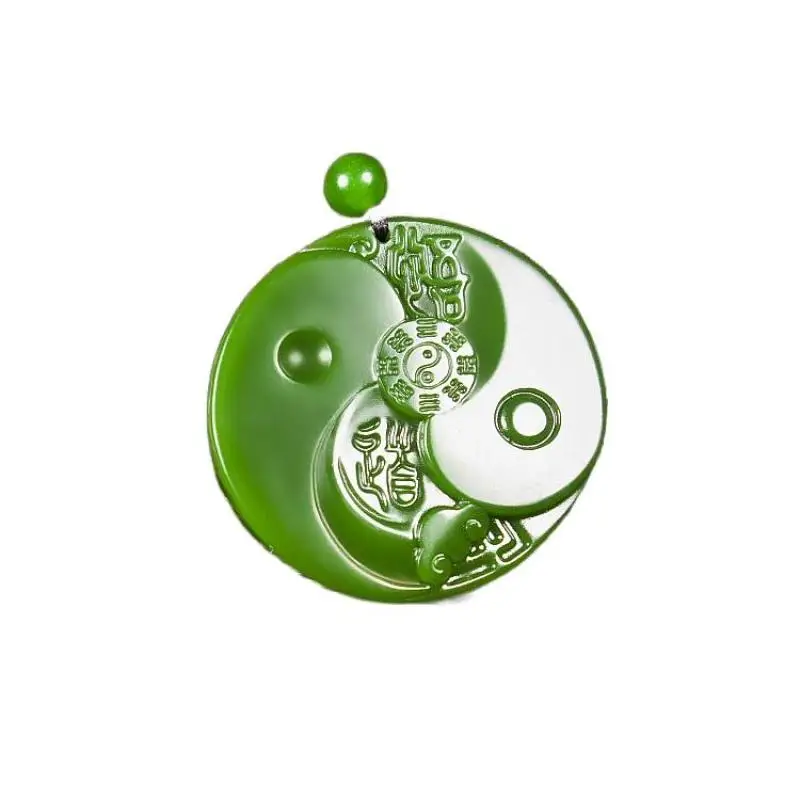 Green Jade Tai Chi Pendant Necklace Amulet Gifts Chinese Women Carved Lucky Natural Charm Fashion Men Jewellery
Green Jade Tai Chi Pendant Necklace Amulet Gifts Chinese Women Carved Lucky Natural Charm Fashion Men Jewellery