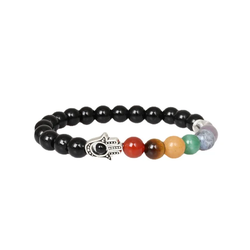 8mm crystal agate beaded bracelet 7 chakras Yoga energy bracelet
8mm crystal agate beaded bracelet 7 chakras Yoga energy bracelet
