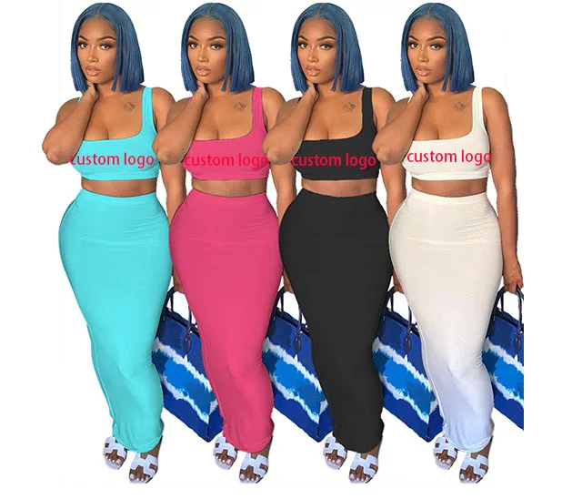 GX5253A 2021 summer women stretchy Suits Solid Color Sleeveless Vest Bodycon Sexy 2 Piece Dress Set, Picture
GX5253A 2021 summer women stretchy Suits Solid Color Sleeveless Vest Bodycon Sexy 2 Piece Dress Set, Picture