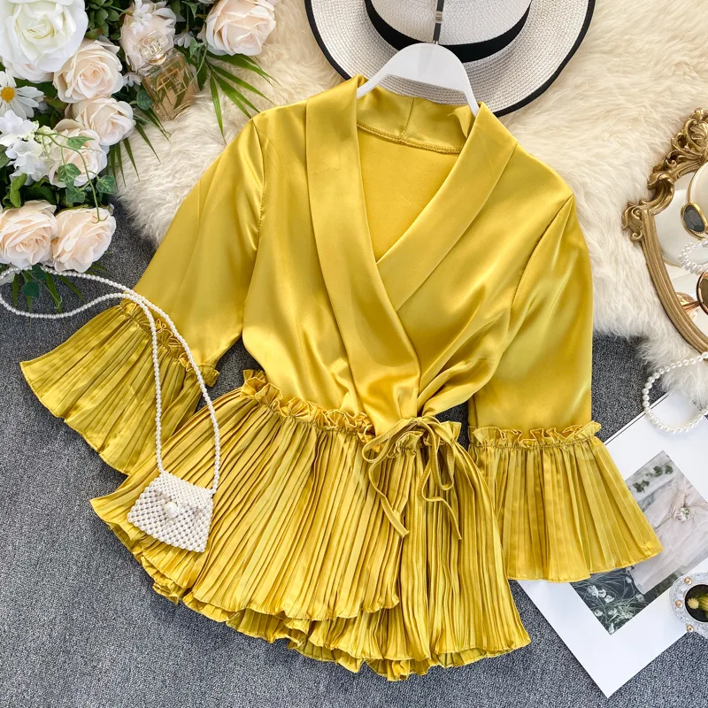 P-0510 Free Samples CHAIV Women chiffon Clothes Korea Tops Blouse for women Fast delivery
P-0510 Free Samples CHAIV Women chiffon Clothes Korea Tops Blouse for women Fast delivery