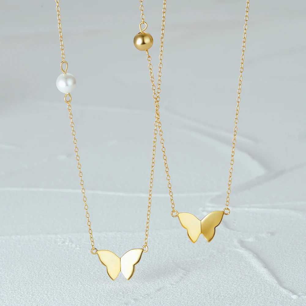 fashion fine jewelry 925 sterling silver simple butterfly round beads golden balls pearl gold plated necklaces for women
fashion fine jewelry 925 sterling silver simple butterfly round beads golden balls pearl gold plated necklaces for women