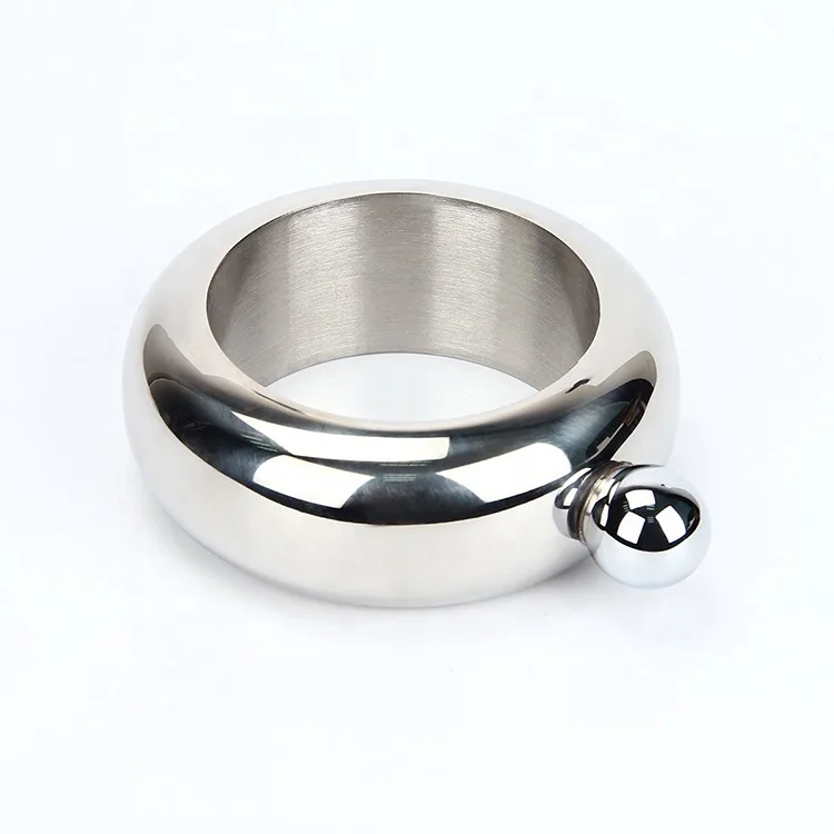 UKETA high quality custom 3.5oz bracelet woman gift round stainless steel liquor hip flask bangle, Silver/gold/rainbow
UKETA high quality custom 3.5oz bracelet woman gift round stainless steel liquor hip flask bangle, Silver/gold/rainbow