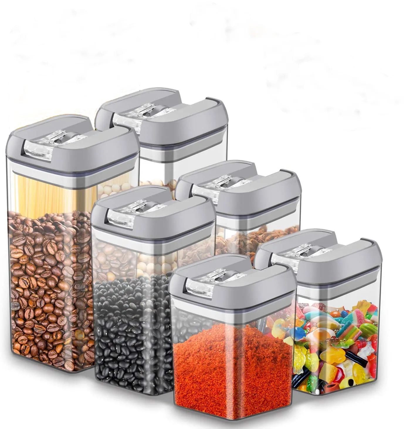 Cover Fridge Food Storage Box Organizer Tin 6 piece Set Kitchen Multilayer Plastic Bin Box Rectangular Pantry 2021 Hote sale
Cover Fridge Food Storage Box Organizer Tin 6 piece Set Kitchen Multilayer Plastic Bin Box Rectangular Pantry 2021 Hote sale