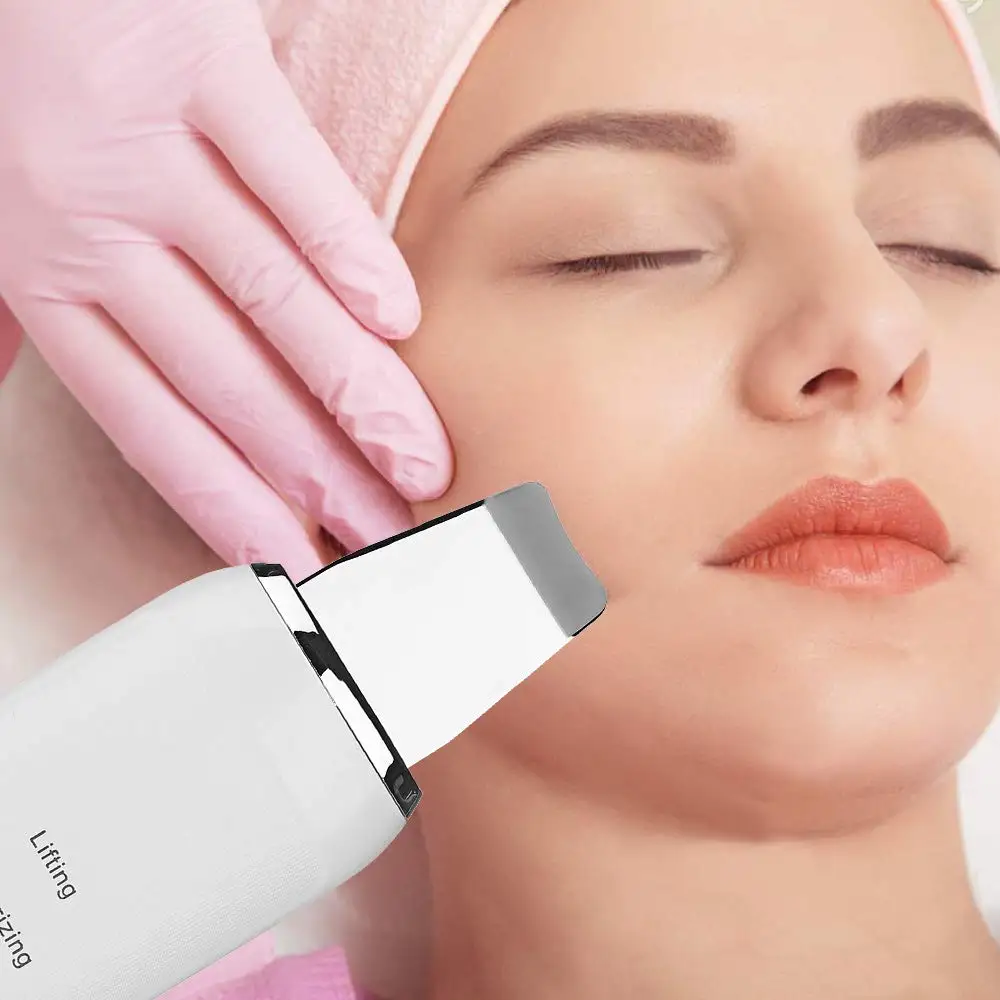 Profesional beauty machine wireless with led light humidifier mini ultrasonic skin scrubber face scraper facial spatula, White
Profesional beauty machine wireless with led light humidifier mini ultrasonic skin scrubber face scraper facial spatula, White