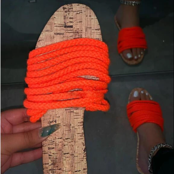 Ladies Sandals Slippers Fashion Slippers 2020 Flat Twist Sandals and Slippers Cotton Pu Outdoor Slides AW 2 Pairs TPR Silpper, 2color
Ladies Sandals Slippers Fashion Slippers 2020 Flat Twist Sandals and Slippers Cotton Pu Outdoor Slides AW 2 Pairs TPR Silpper, 2color