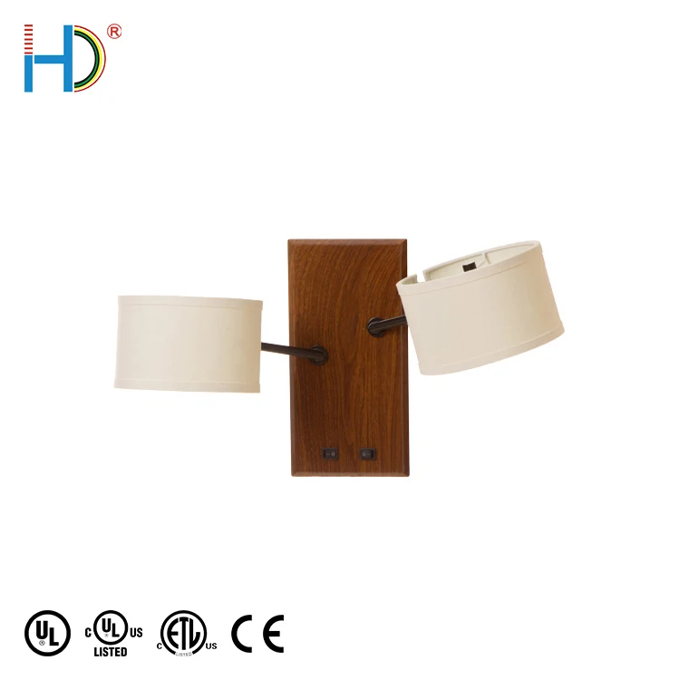 Supplier Product Luxury Cream Brussels Hardback Lighting Wood Wall Lamp