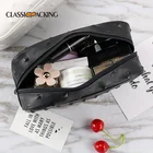 Fashion Cosmetic Bag Multi-function Eco Friendly Durable Women Portable Travel PU Leather Zipper Makeup Cosmetic Bag