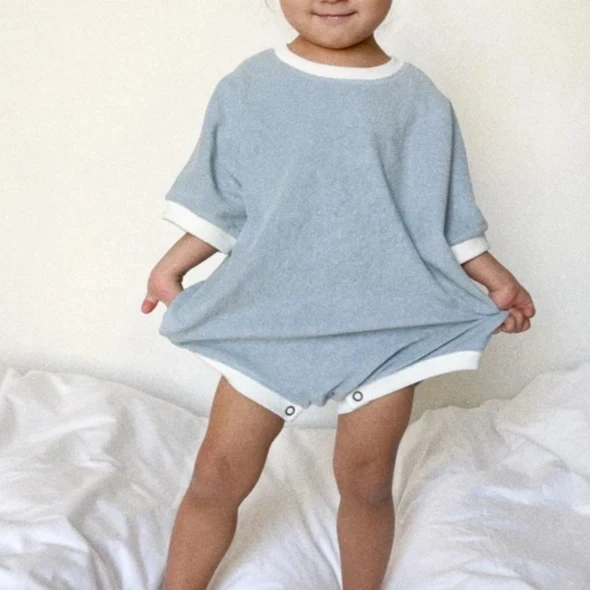 2021 Custom Wholesale Quality lizou Shorts Sleeve Terry Towel Baby Romper, Customized color
2021 Custom Wholesale Quality lizou Shorts Sleeve Terry Towel Baby Romper, Customized color