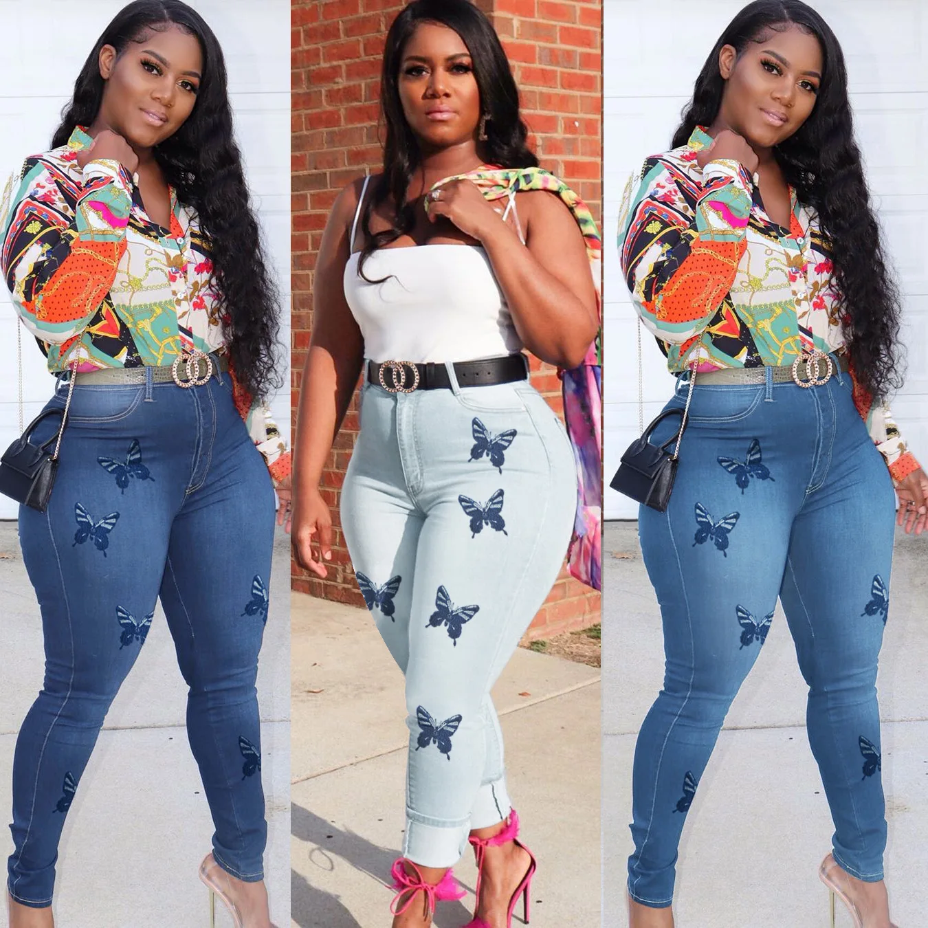 ZM BPT8433 2021 New Sexy High Waist Jeans For Women Butterfly Print Women Jeans Denim Plus Size Woman Jeans Pants
ZM BPT8433 2021 New Sexy High Waist Jeans For Women Butterfly Print Women Jeans Denim Plus Size Woman Jeans Pants