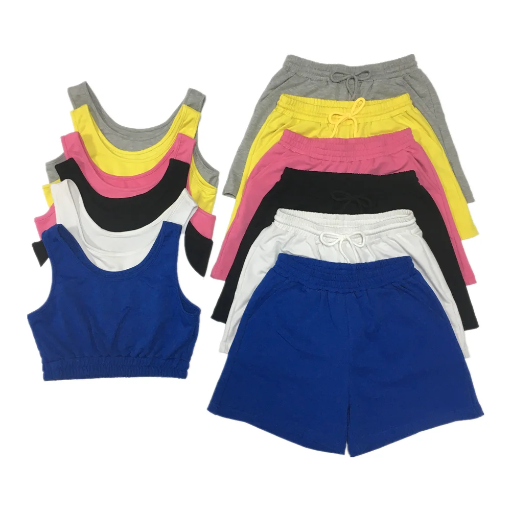 Wholesale 2021 two piece set women clothing custom logo summer cotton shorts 2 piece set women
Wholesale 2021 two piece set women clothing custom logo summer cotton shorts 2 piece set women