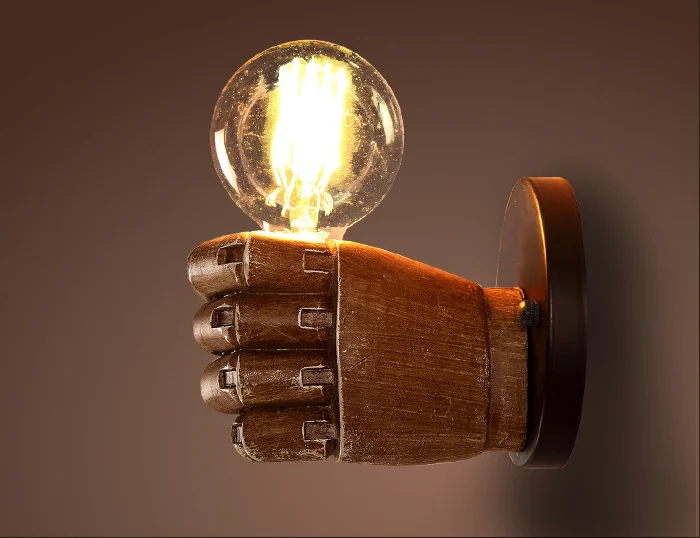 Industrial Retro Right Hand Indoor Wall Light for hotel Restaurant