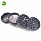 OEM wholesale portable herb grinder multi-color 4 part herb grinder manual zinc alloy herb grinder