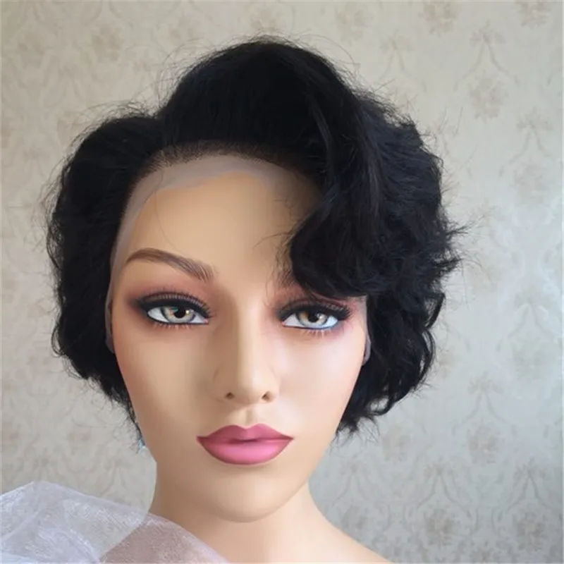 Fashion Pixie Cut Wig Big Curl High Degree Short Length 
Fashion Pixie Cut Wig Big Curl High Degree Short Length